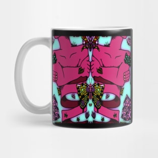 Pink Nervous Butterfly Mug